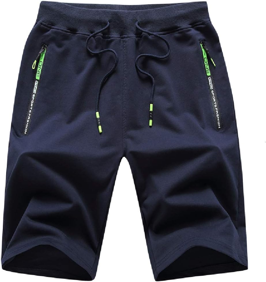 Thumbnail 6 de JustSun Herren Shorts Kurze Sporthose aus Baumwolle mit Stretch und Reißverschlüssen