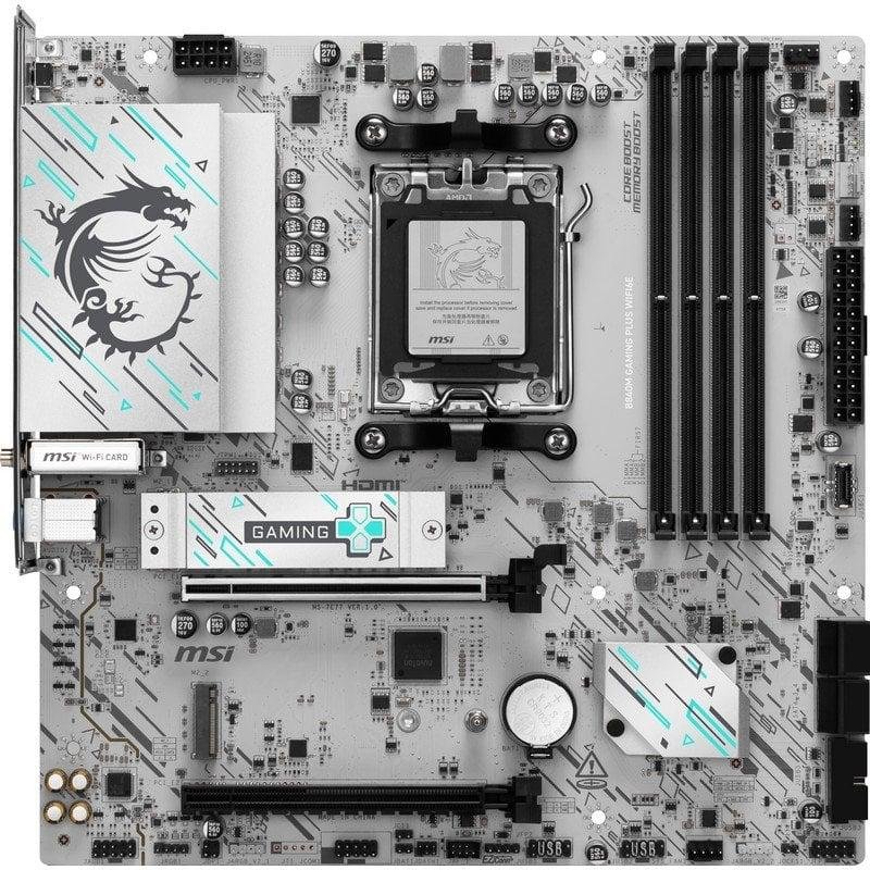 Detalle 2 de MSI B840M GAMING PLUS WIFI6E (AM5) para gaming con WiFi 6E y DDR5