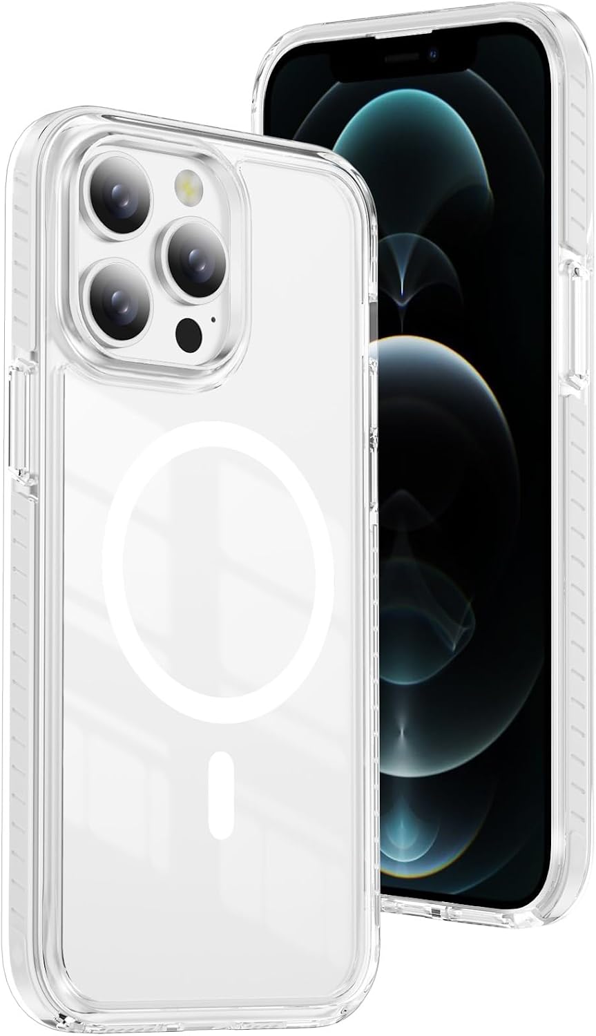 Detalle de DEERLAMN Magnetic Clear Case for iPhone 12/12 Pro