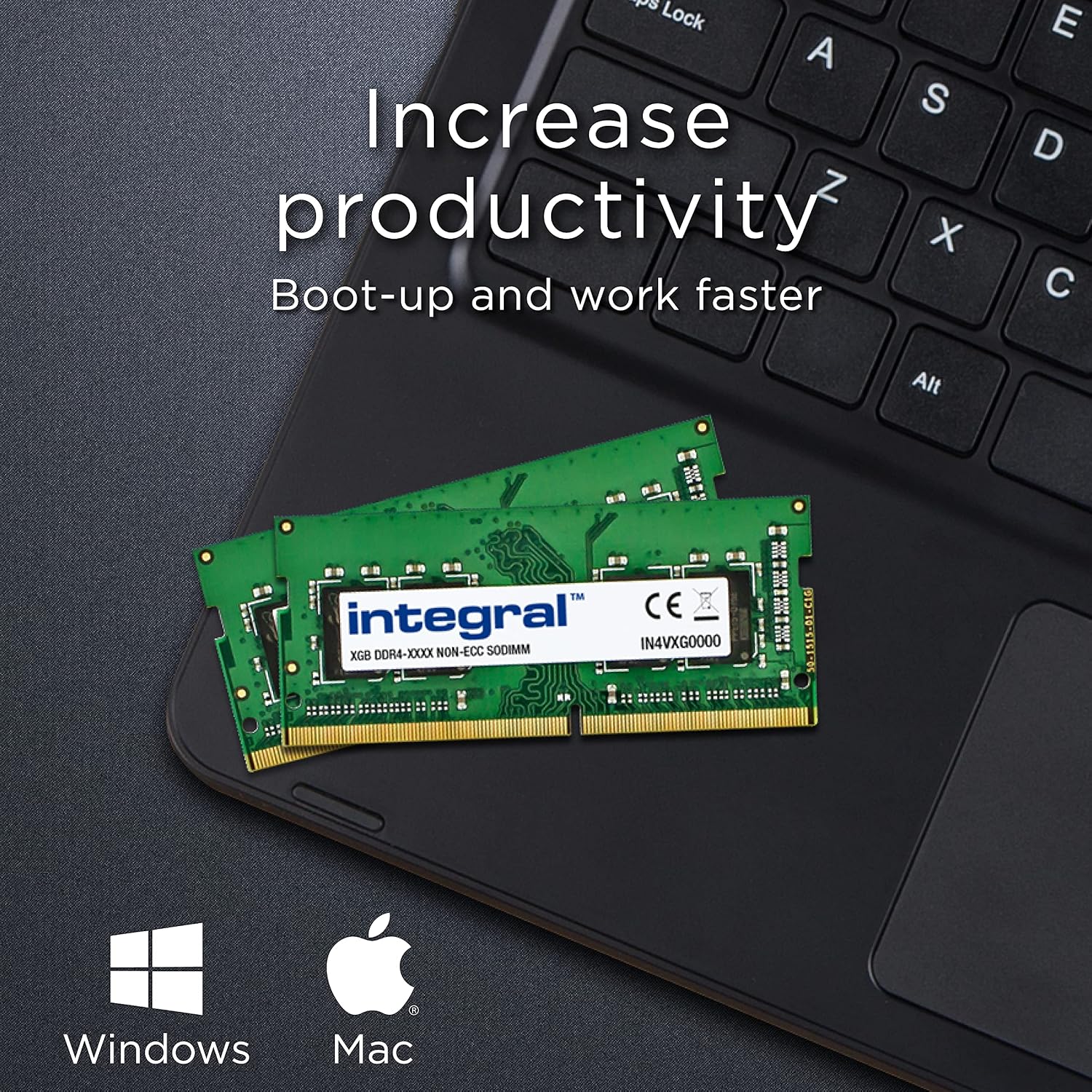 Detalle 2 de Integral IN4V8GNELSXK2, 16 GB DDR4 SO-DIMM 2666 MHz, zestaw 2 × 8 GB