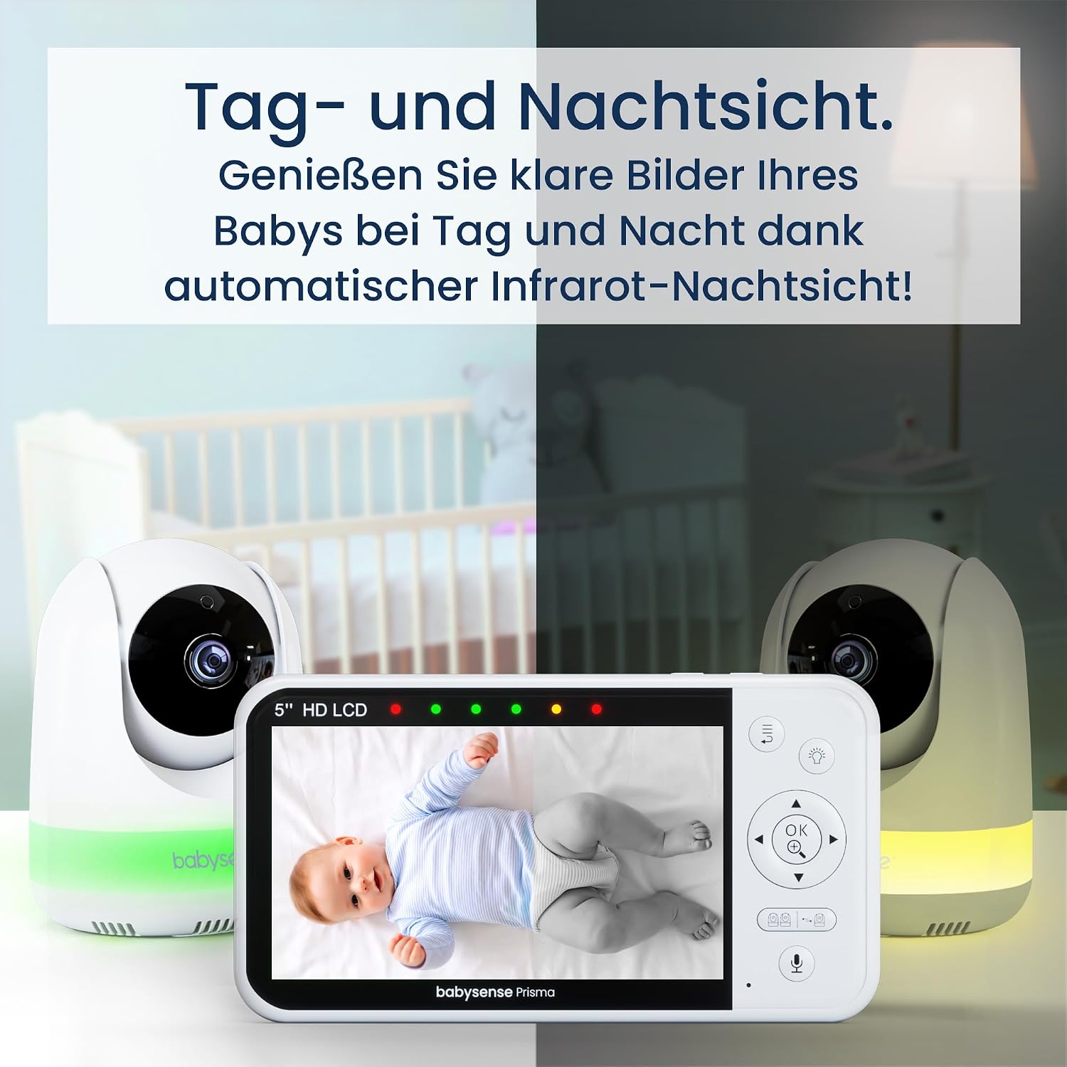 Thumbnail 2 de Babysense Babyphone 5 Zoll 720P HD