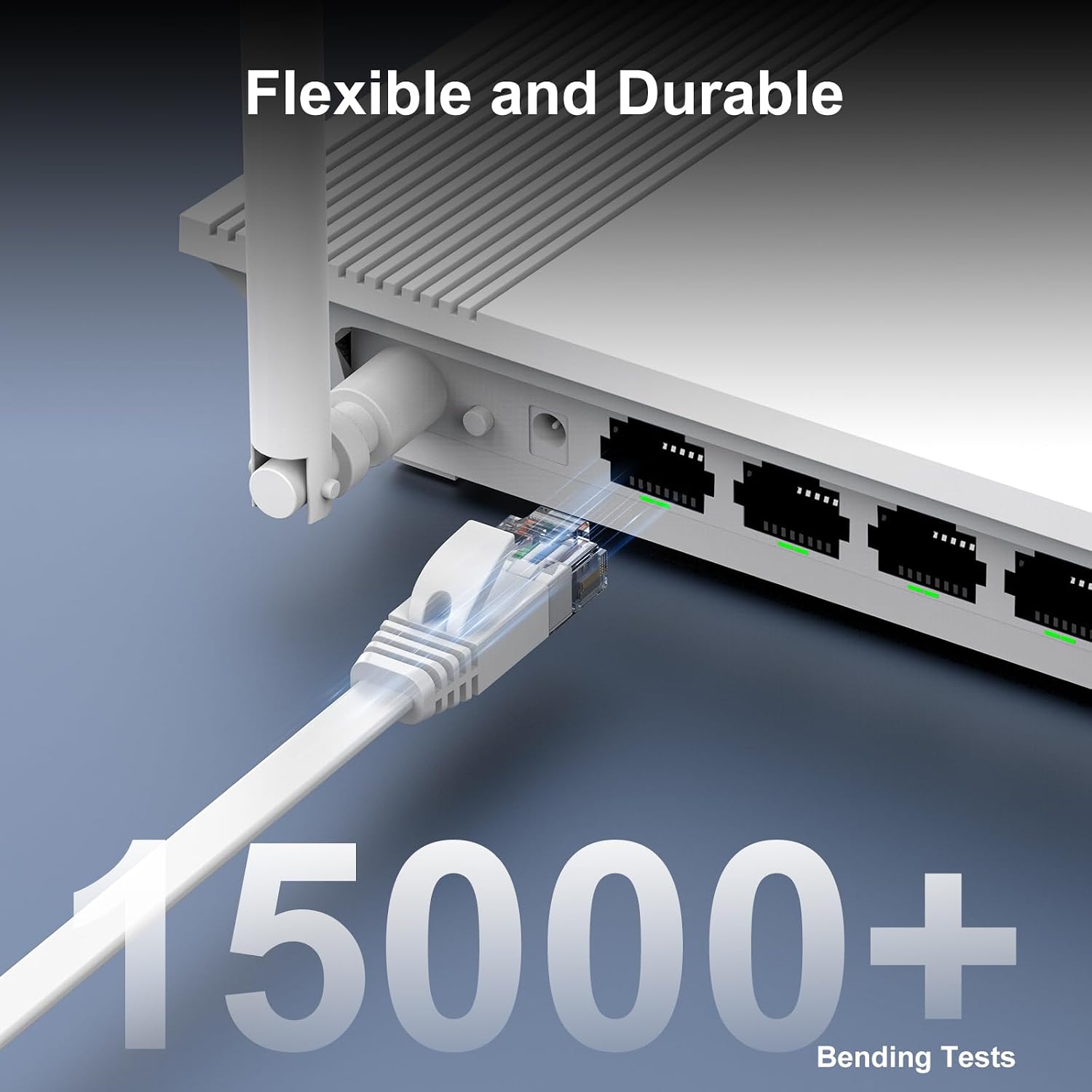 Thumbnail 5 de CableGeeker Cat 6 flat Ethernet cable 50 ft