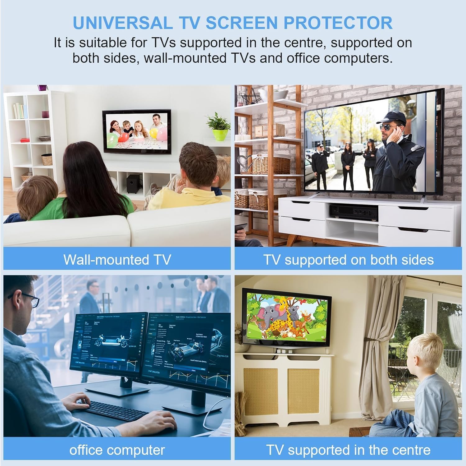 Thumbnail 4 de Fohil 55 Inch TV Screen Protector — HD Clear Acrylic Shield