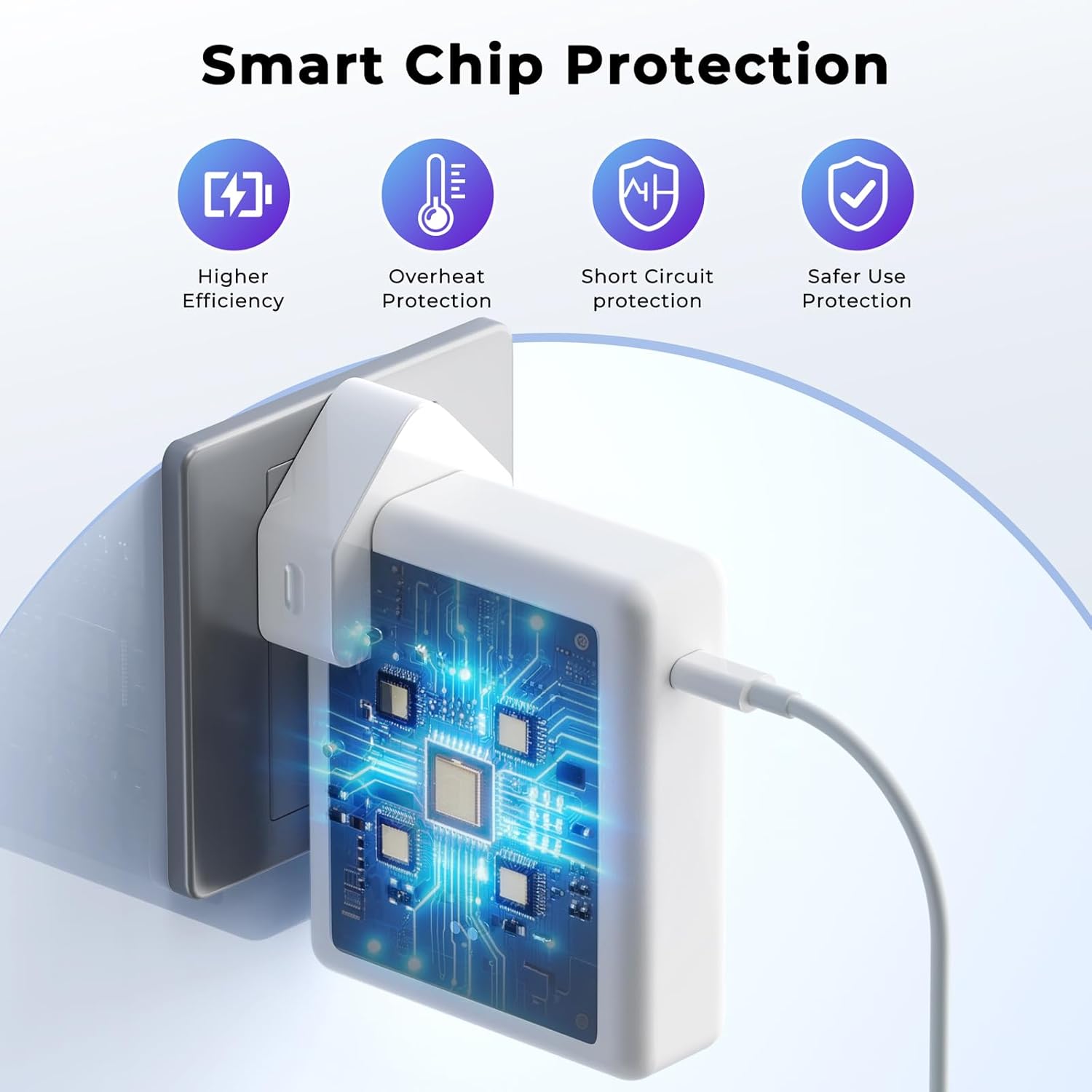 Thumbnail 4 de MacBook Pro 140W USB‑C PD 3.1 Fast Charging Adapter with 2m 5A USB‑C Cable (Replacement Charger)