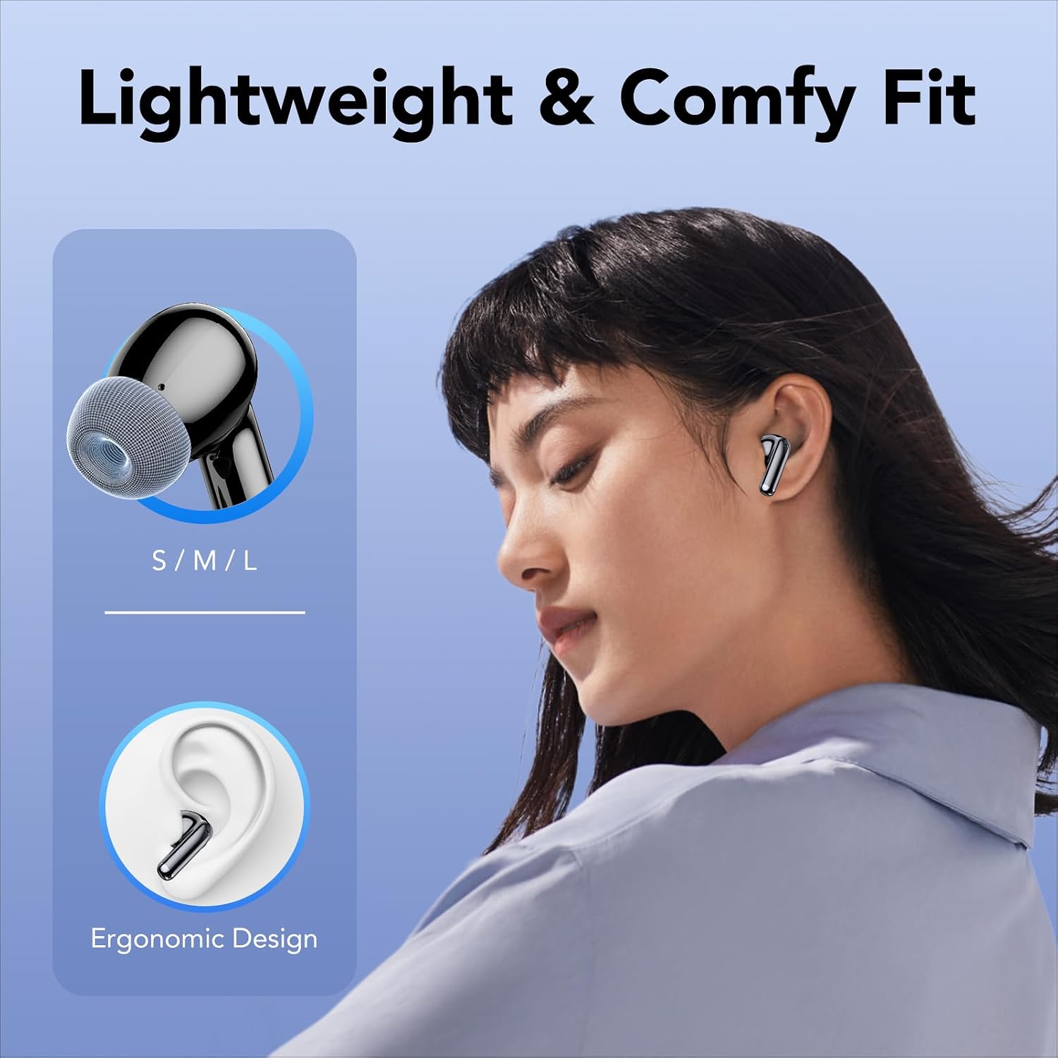 Thumbnail 4 de Bluetooth Kopfhörer In-Ear 5.3, ENC, IPX7 – 50 Std Laufzeit, 4 Mikrofone, LED Anzeige