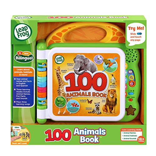 Thumbnail 6 de LeapFrog 100 Animals Book, Green — An Engaging Bilingual Early Learning Page-Teacher for Toddlers