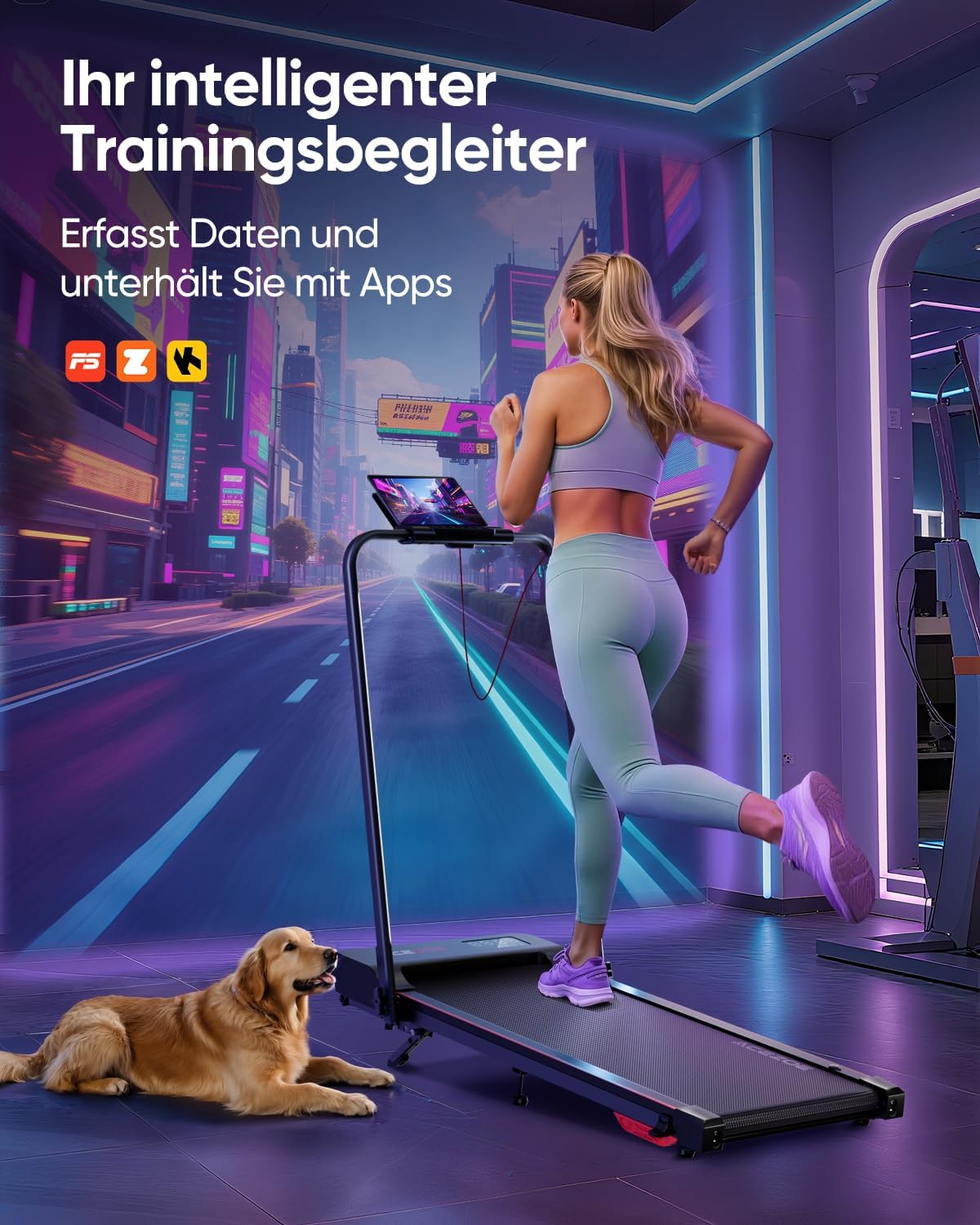 Thumbnail 4 de 6‑in‑1 Laufband klappbar 10% Steigung