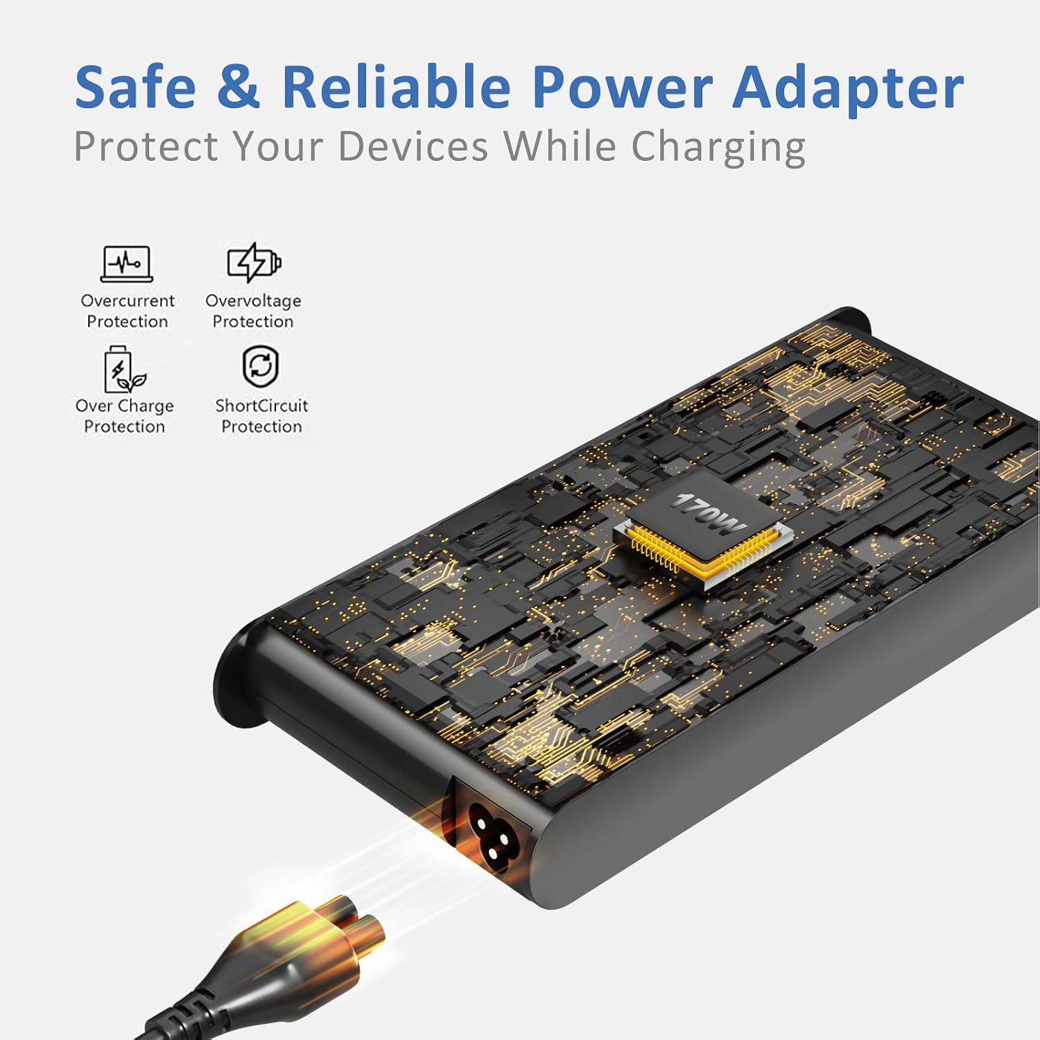 Thumbnail 4 de Chargeur 170W Slim Tip pour Lenovo ThinkPad, Legion Slim 5 et Yoga Pro 9i