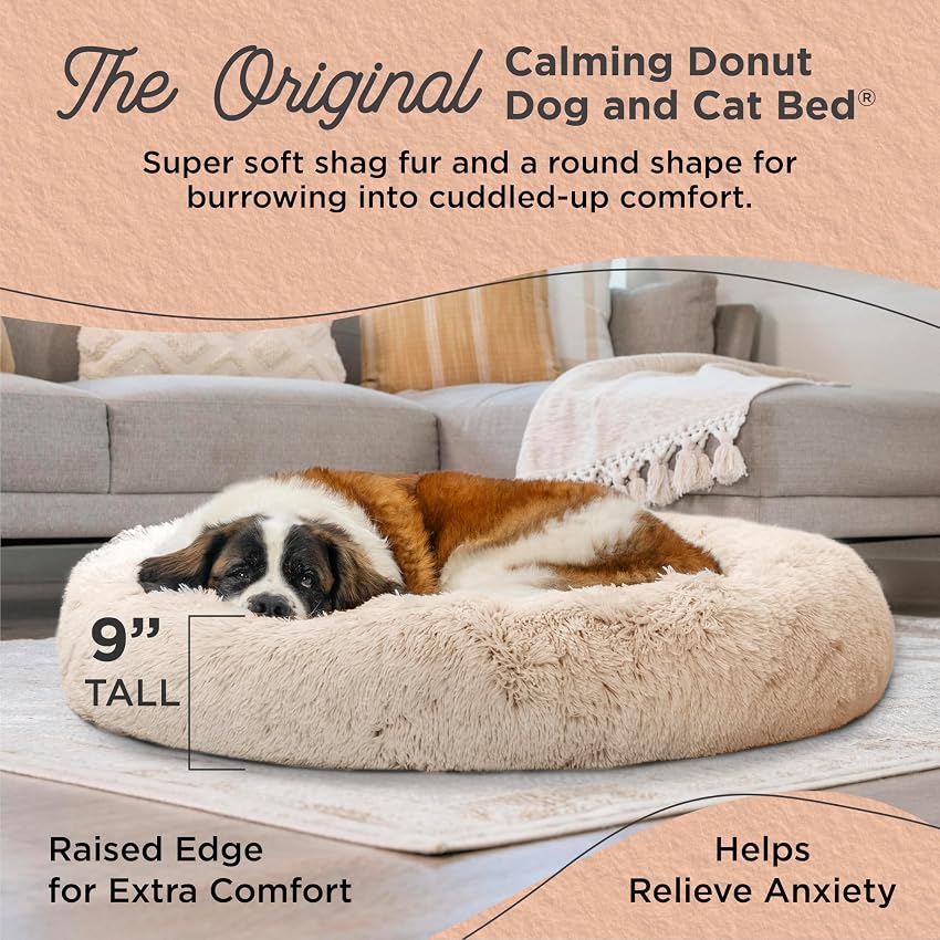 Detalle 2 de Best Friends by Sheri The Original 114 x 114 cm cama donut mascota 🐾