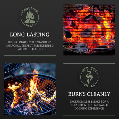 Detalle 2 de Log-Barn Restaurant Grade Lumpwood Charcoal 12kg Bag – ideal for searing, grilling and smoking