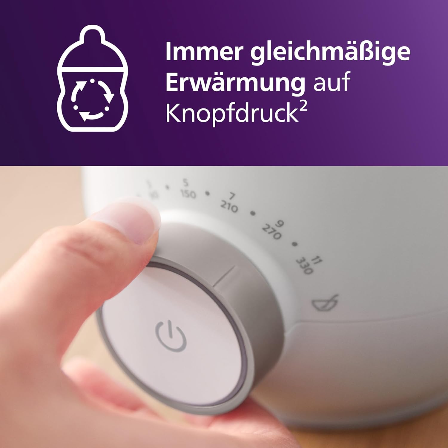 Thumbnail 3 de Philips Avent SCF358/00 Schneller Premium-Fläschchenwärmer mit intelligenter Temperaturregelung