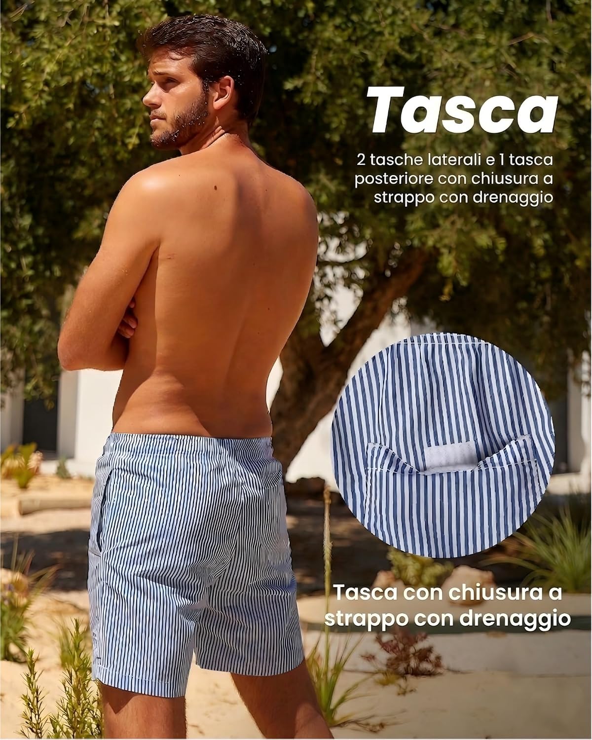 Detalle 2 de MaaMgic Trunk Style Costume da Bagno Uomo