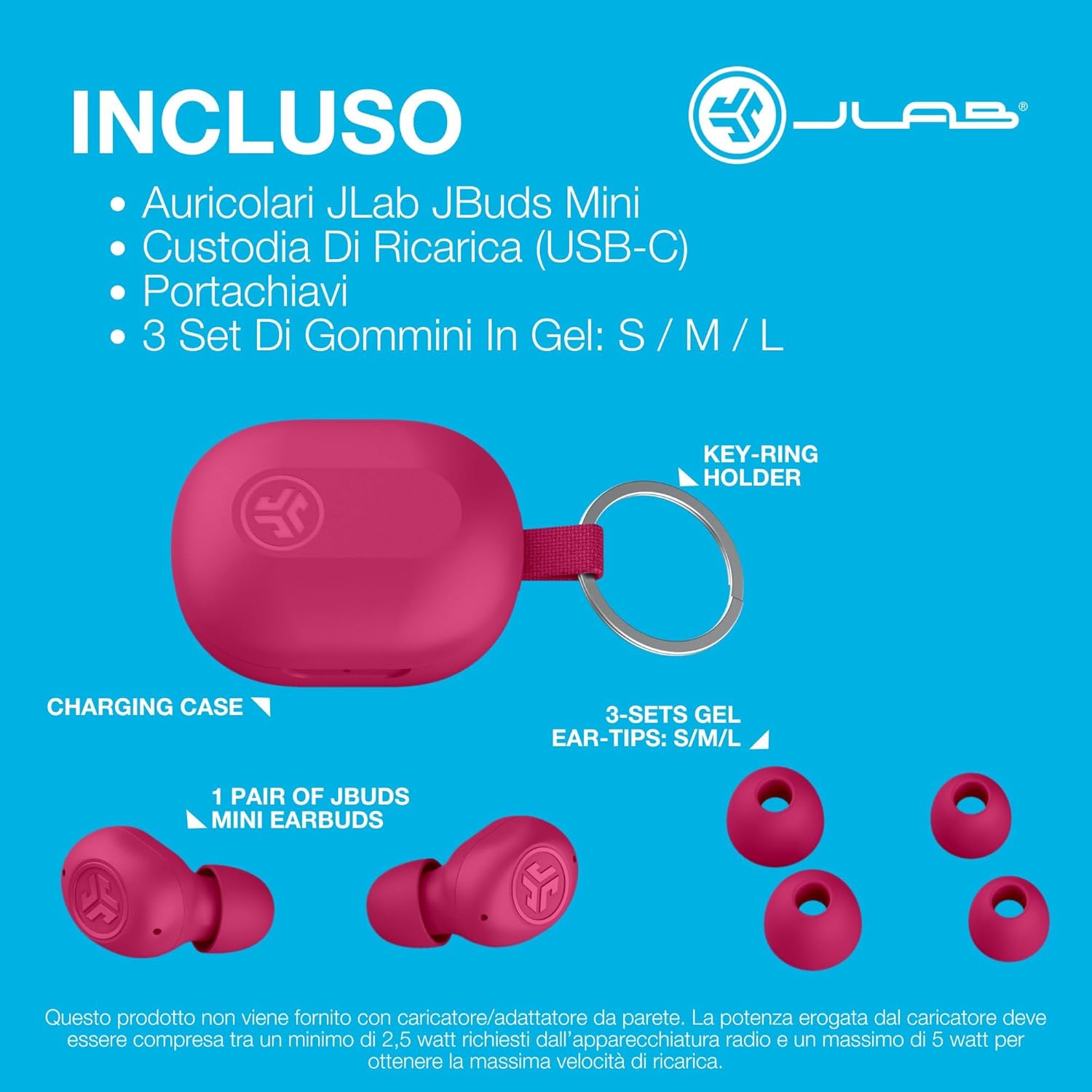 Thumbnail 6 de JLab JBuds Mini: cuffie true wireless ultra compatte con suono personalizzabile e autonomia estesa