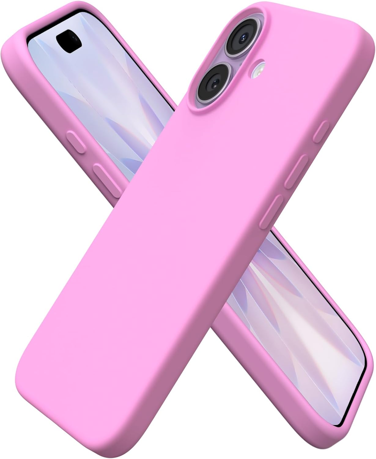Thumbnail 6 de ORNARTO Compatible with iPhone 17 6.3" Case in Slim Liquid Silicone (Chalk Pink)