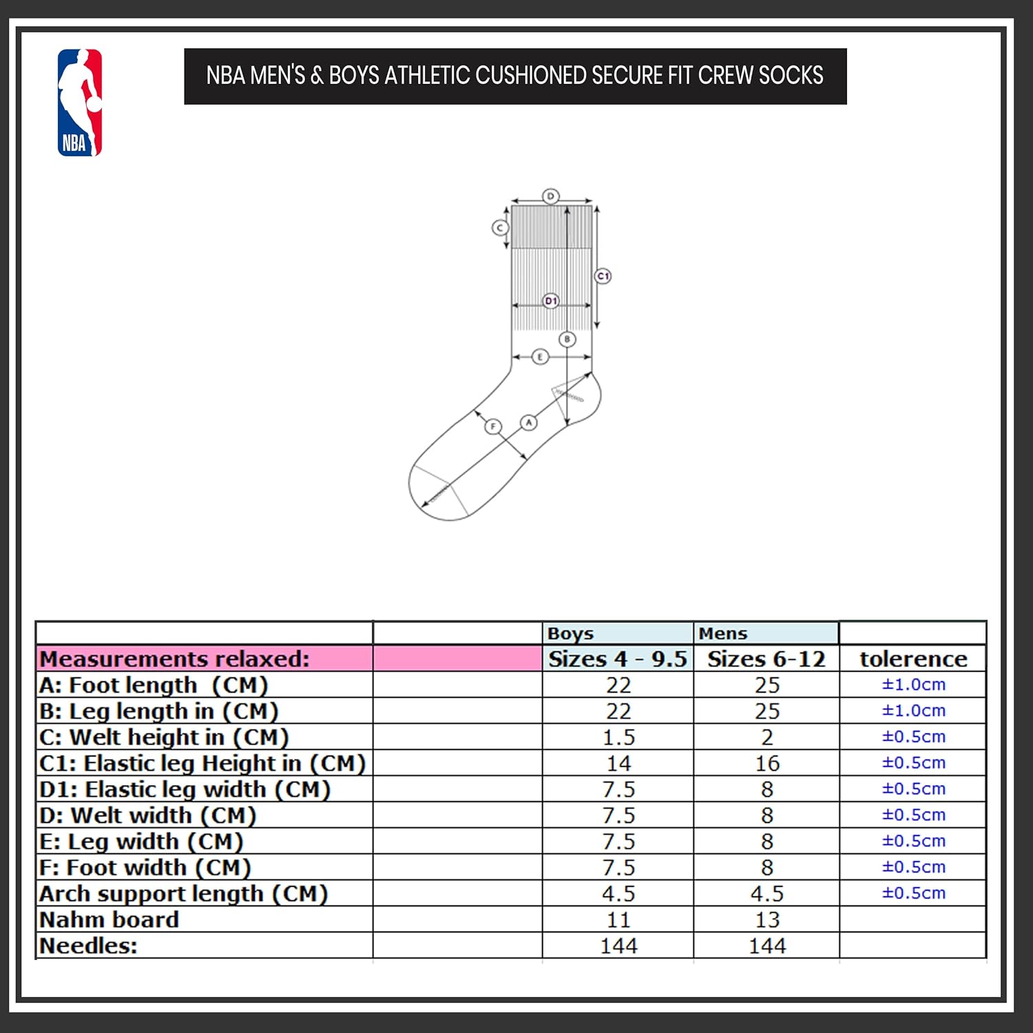 Thumbnail 6 de Ultra Game NBA Cushioned Crew Socks 6-Pack