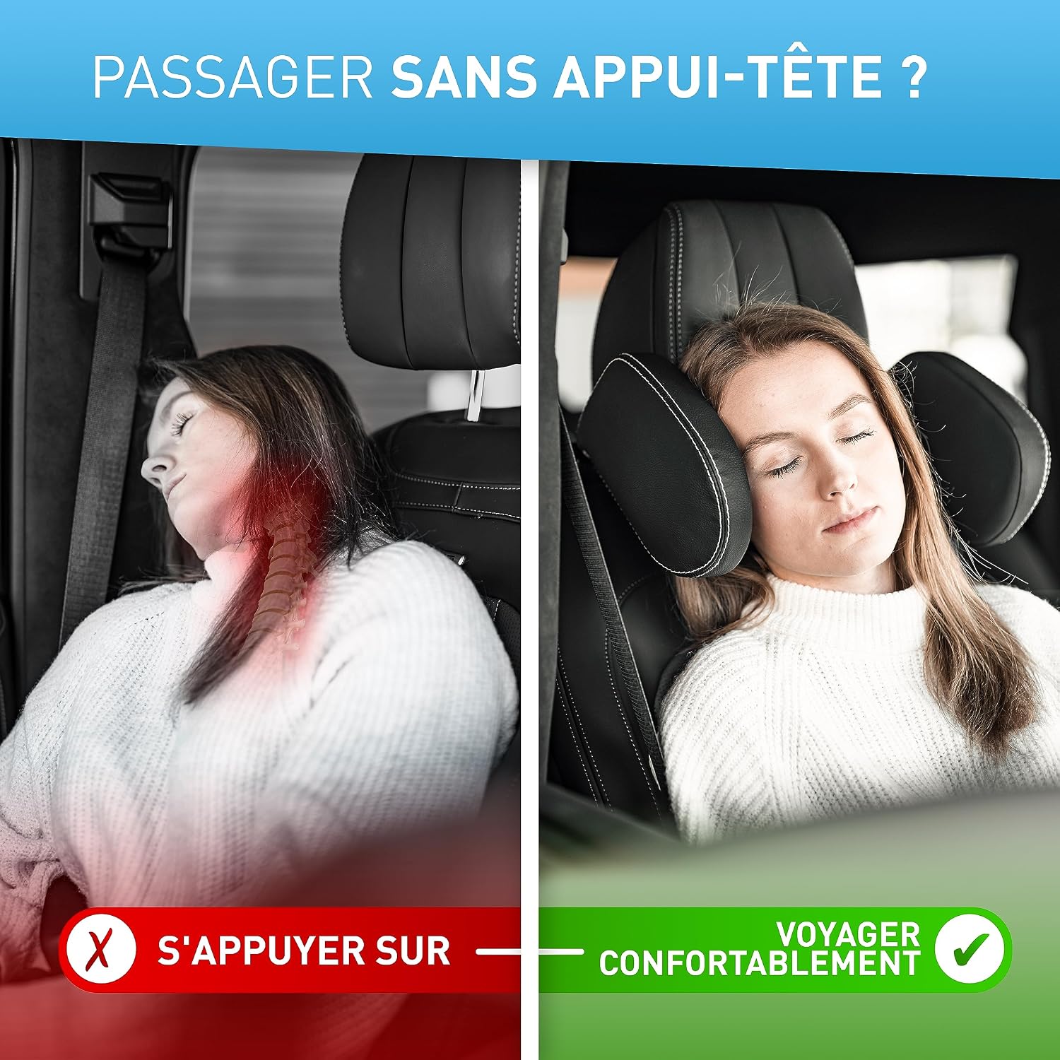 Detalle 2 de FLIPLINE repose-tête voiture réglable