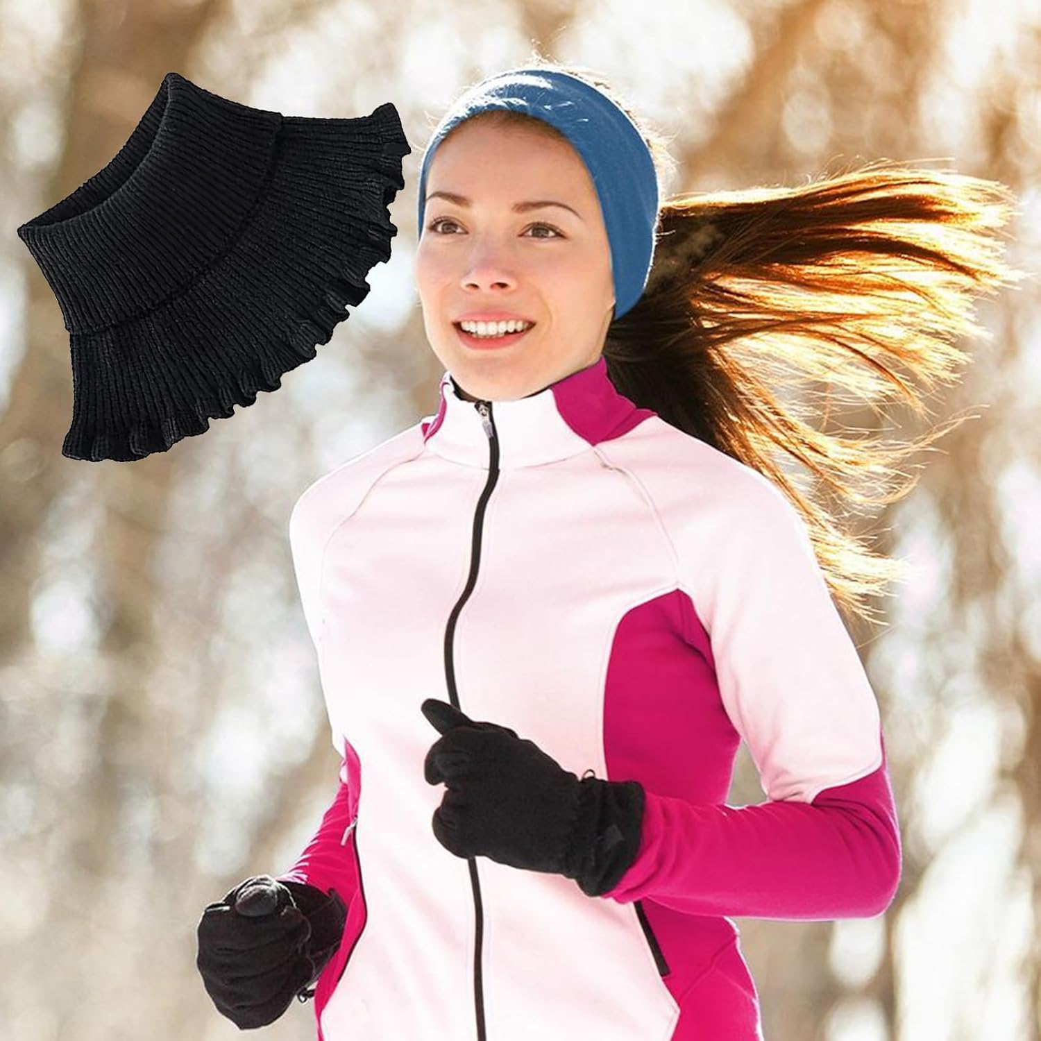 Detalle 1 de Krageneinsatz Schal Damen für Winterwetter