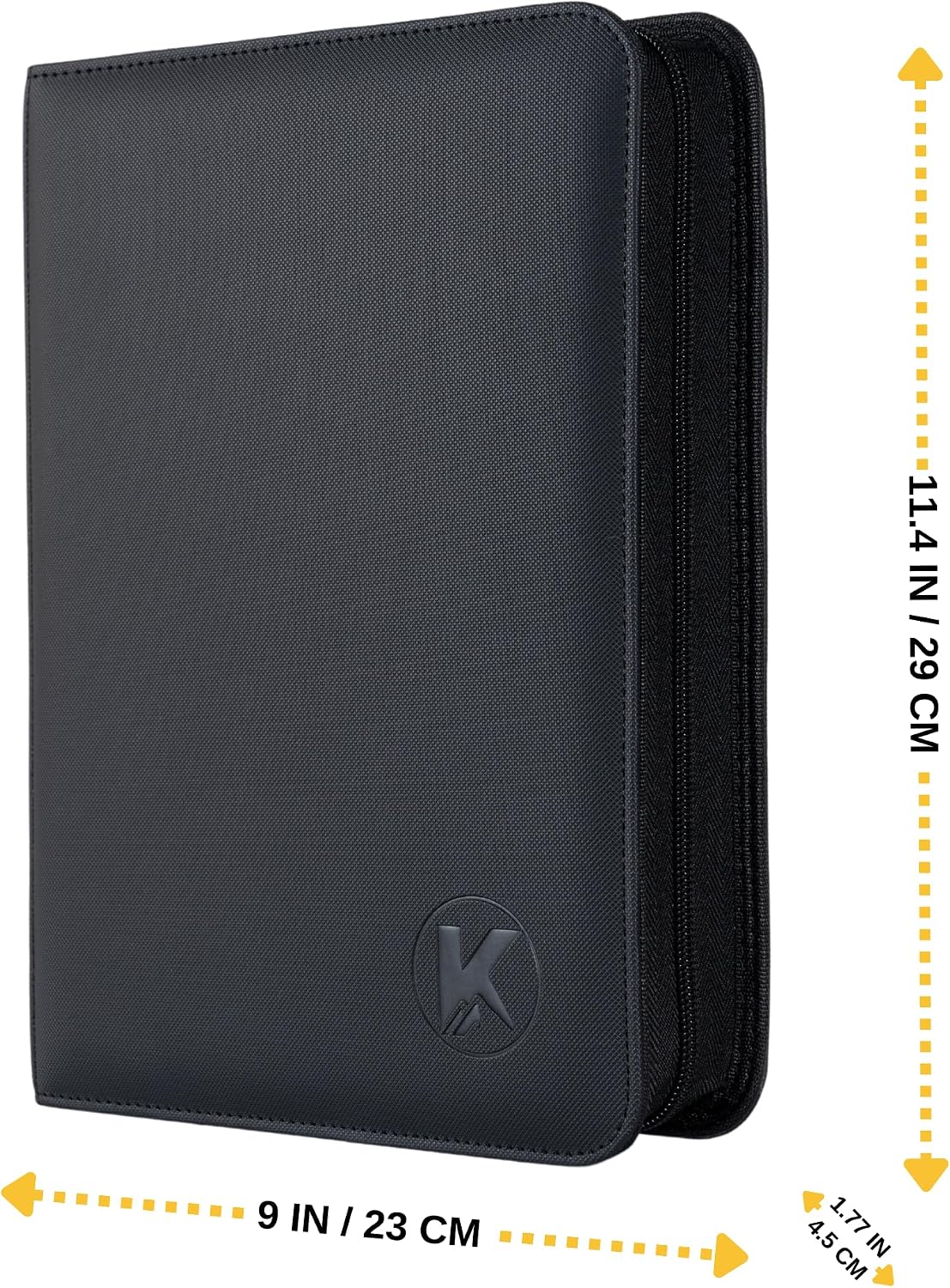 Detalle de KUOOKING Toploader Binder for 4 pocket, 4-Pocket Card Storage, Black