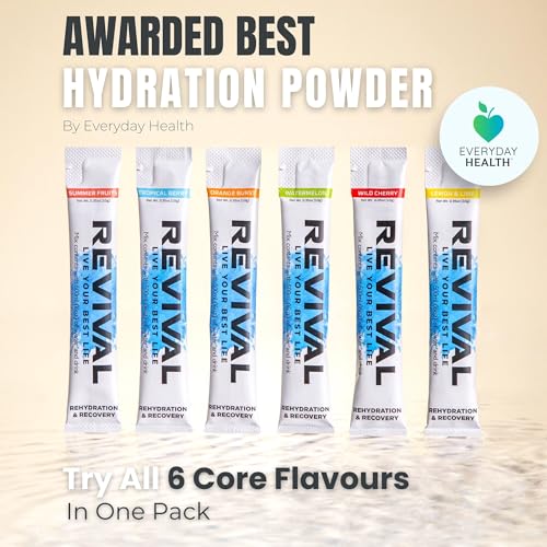 Detalle de Revival Rapid Rehydration Electrolytes Powder | High Strength Sachet Drink by Revival Shots