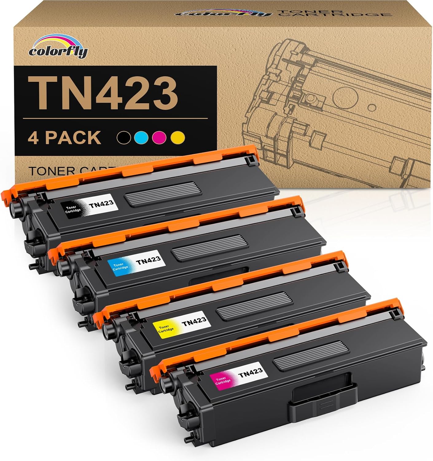 Detalle de colorfly TN423 Tonerkartusche