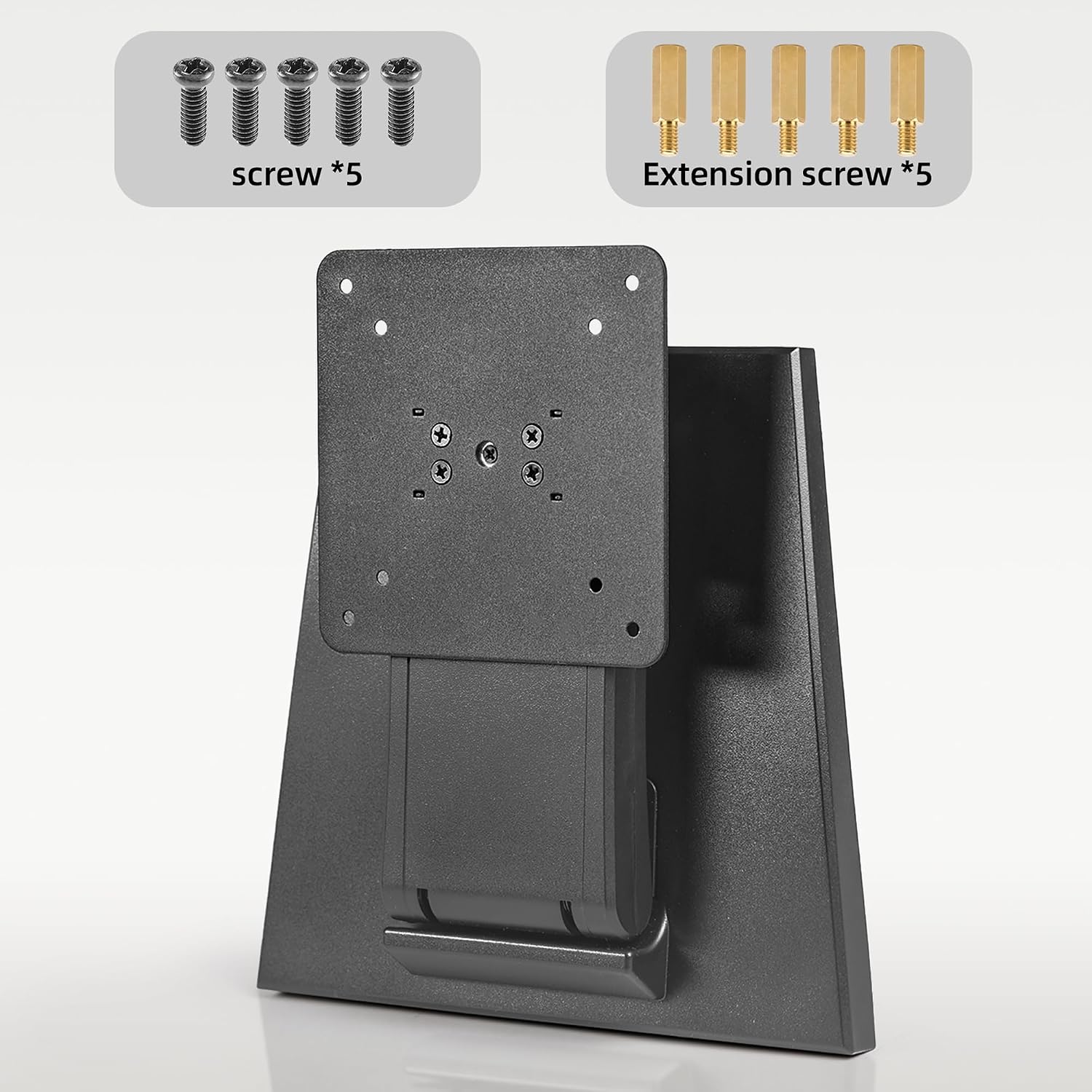 Detalle de Wearson WS-03A2 platte monitorstandaard, opvouwbaar, zwart, VESA 75x75/100x100