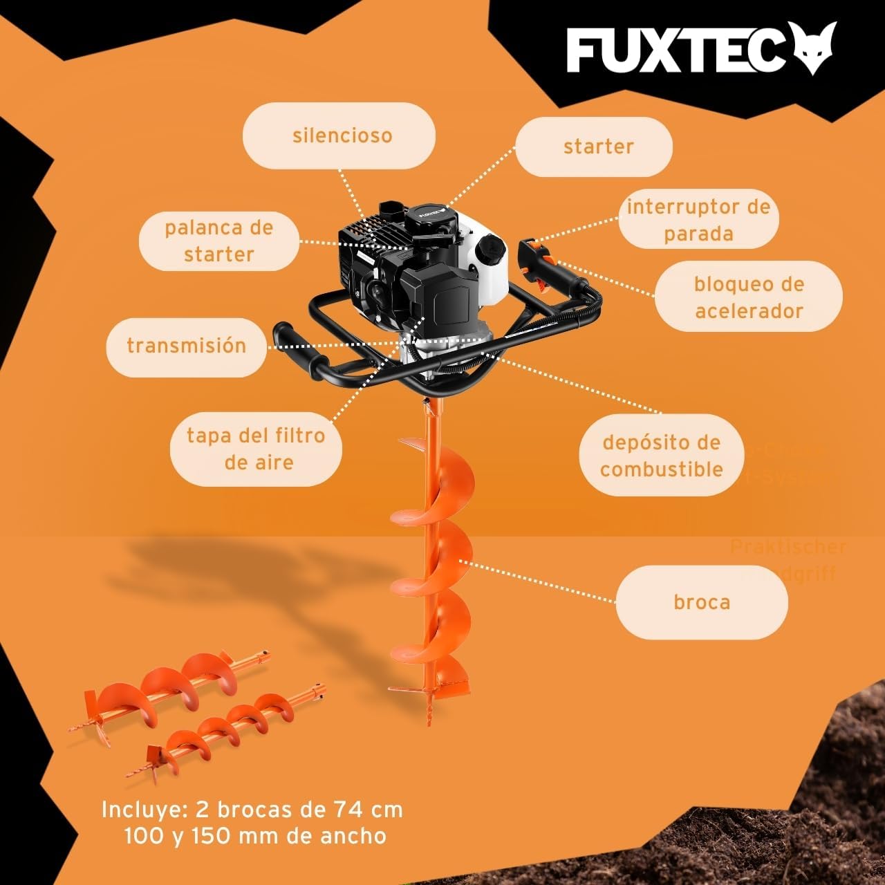 Thumbnail 5 de FUXTEC FX-EB143ECO ahoyador 42,7 cm³