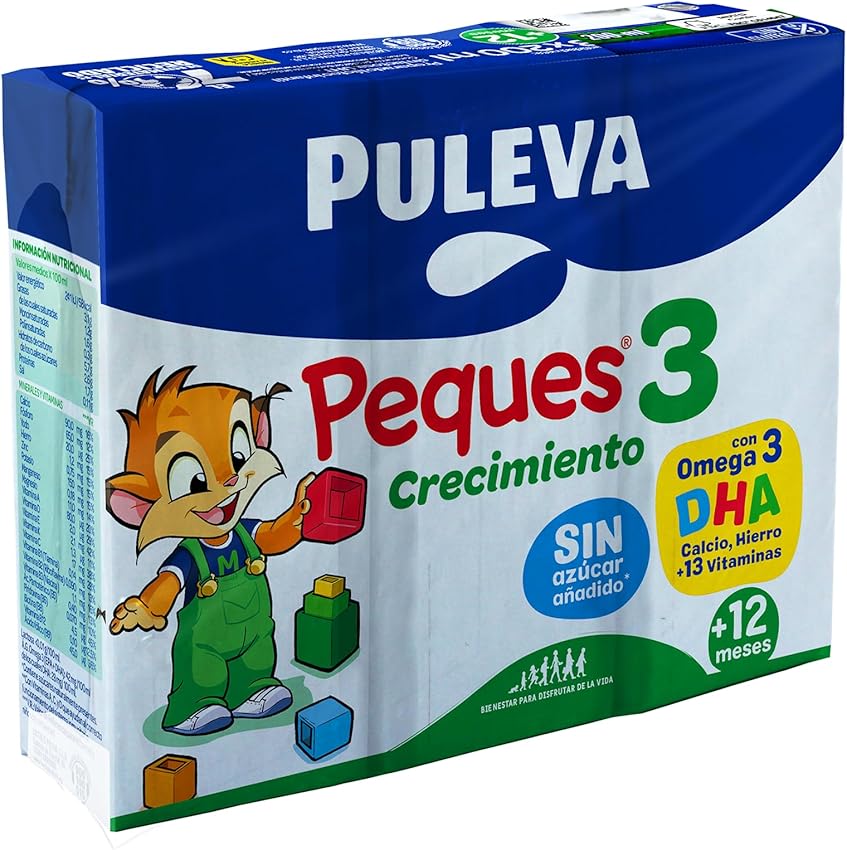 Thumbnail 4 de Puleva Peques 3 Leche de crecimiento +12 meses 10 packs