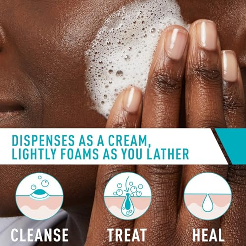 Detalle de CeraVe Foaming Acne Cream Cleanser with 4% Benzoyl Peroxide (5oz)