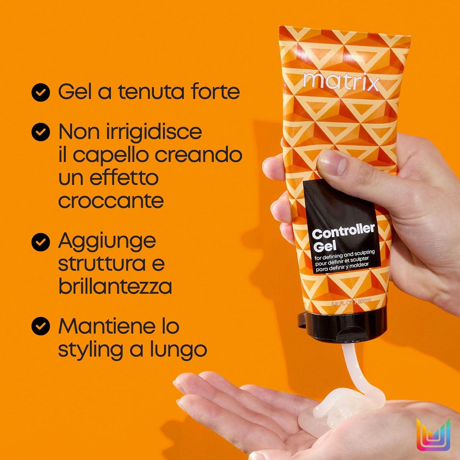 Detalle de Matrix Gel per Capelli Forte Tenuta 200 ml: definizione duratura senza effetto croccante