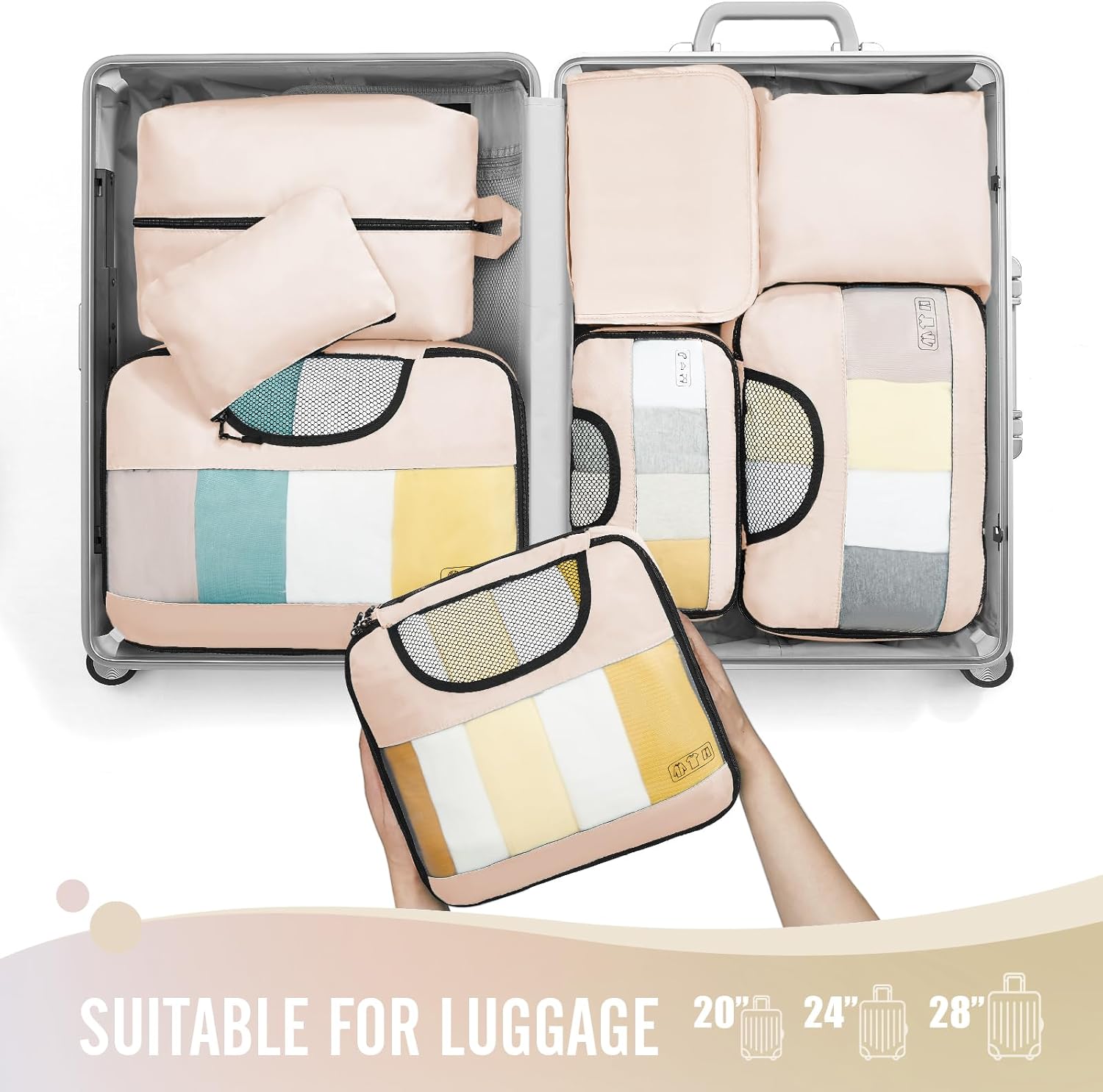 Detalle de Veken 8 Set Packing Cubes