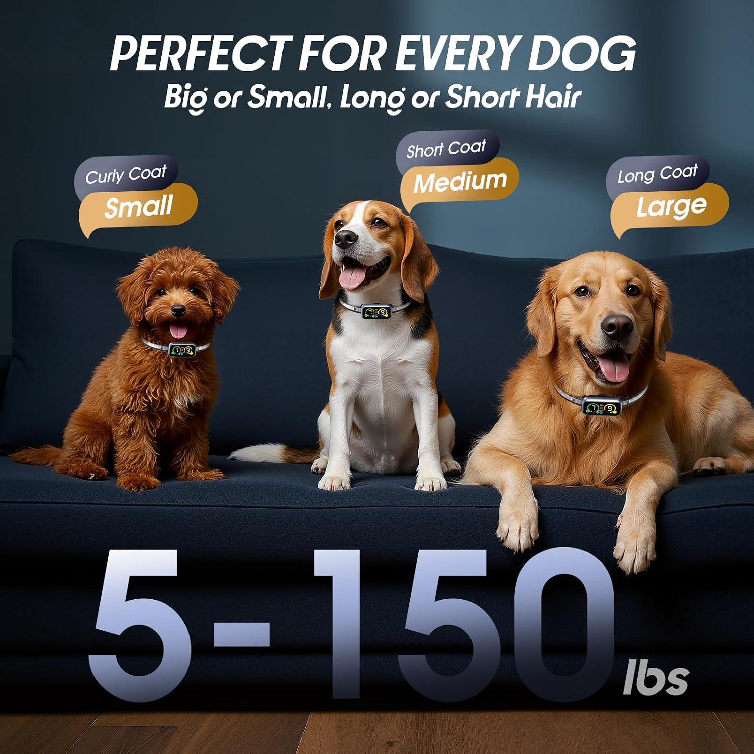 Thumbnail 6 de Smart Dog Bark Collar, IP67 Waterproof