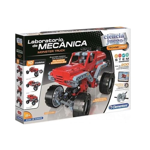Detalle de Clementoni Mechanics Monster Truck — juego mecánico para 8 años