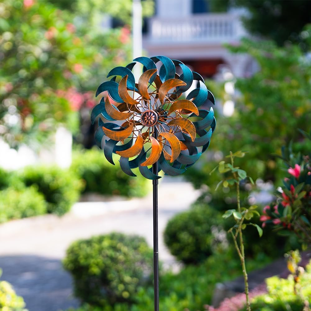 Thumbnail 6 de Stargarden 13" Kinetic Garden Wind Spinners (4-Layer Windmills) Outdoor Lawn Décor