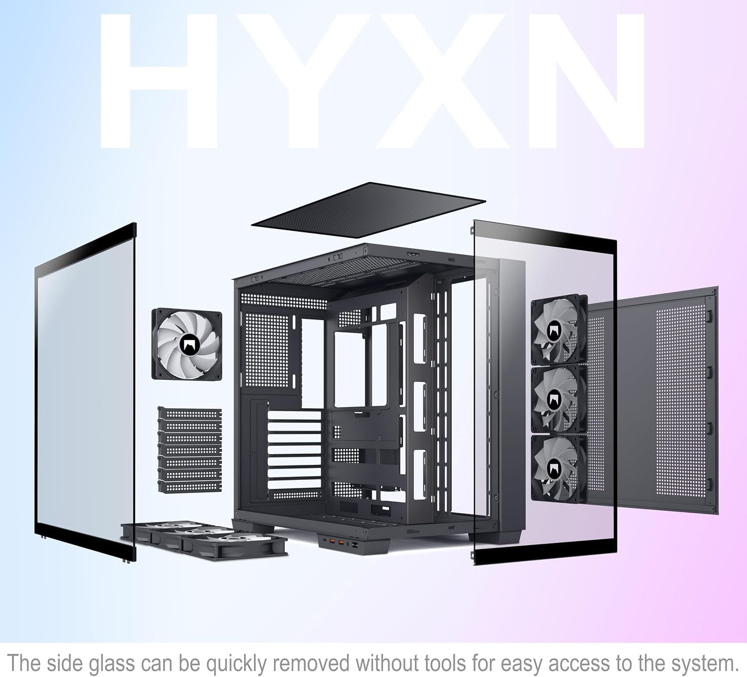 Thumbnail 6 de HYXN H1 ATX Gehäuse 420×285×430 mm
