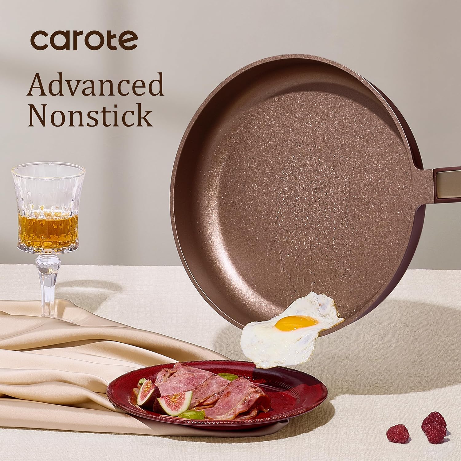 Detalle de CAROTE Nonstick Cookware Set, 31-Piece