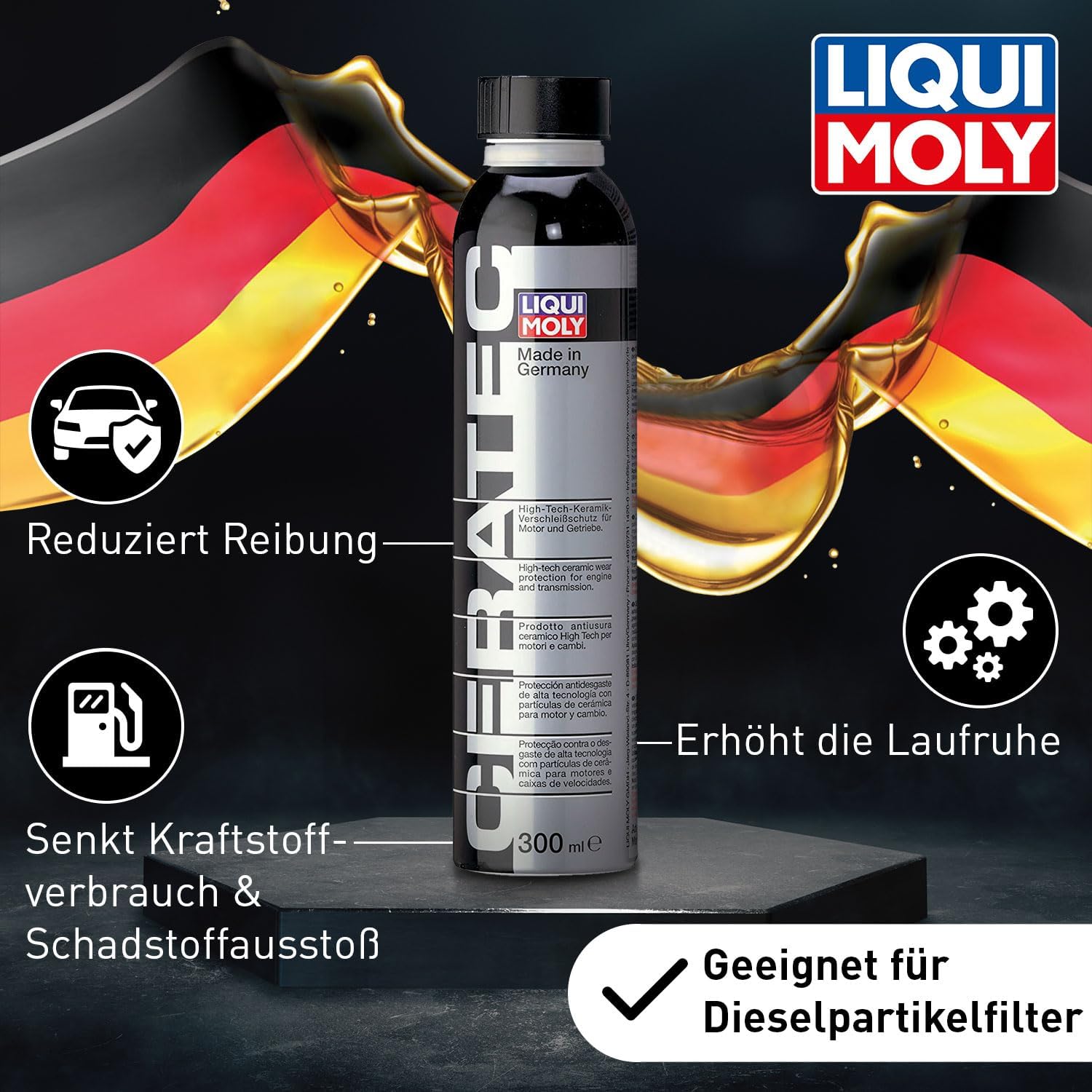 Detalle 2 de Liqui Moly Cera Tec 300 ml Öladditiv