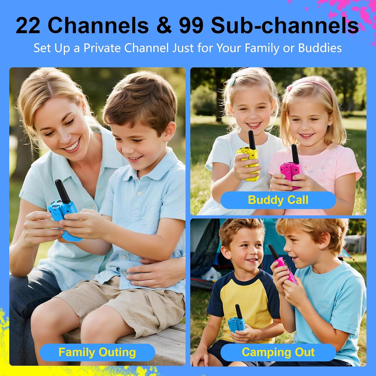 Thumbnail 6 de Walkie Talkies 3-Mile Range for Kids