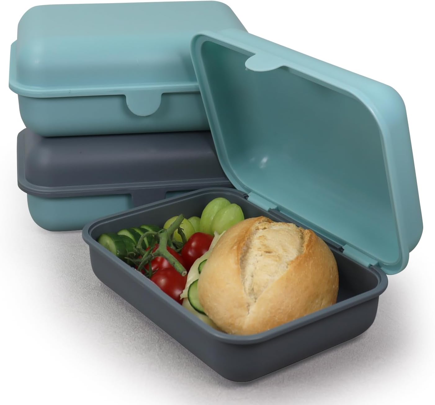 Blade Brotbox 3er-Set – Brotdose (1200 ml pro Dose) aus BPA-freiem Kunststoff, Made in Germany, mikrowellen- und spülmaschinensicher