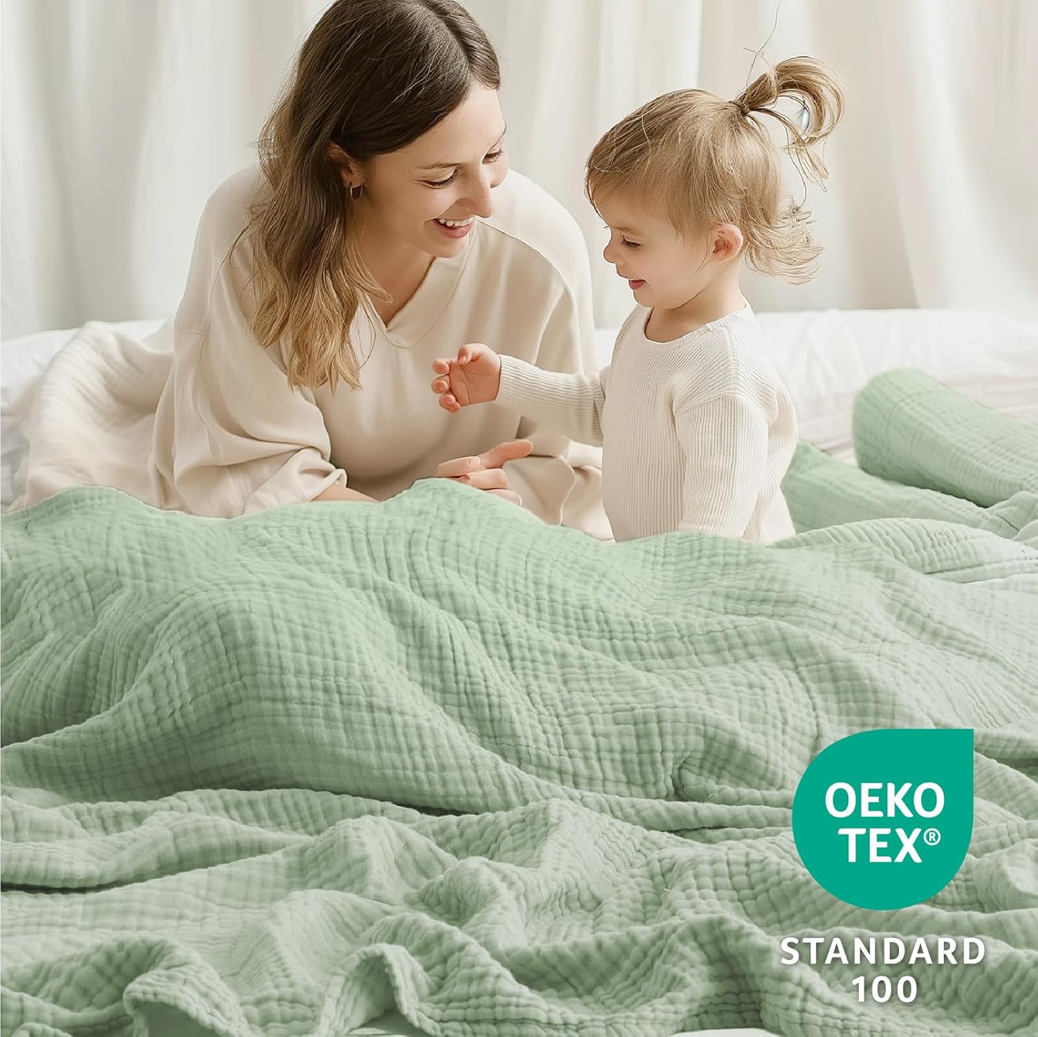 Detalle de Cotton Muslin Blanket, 50 x 70