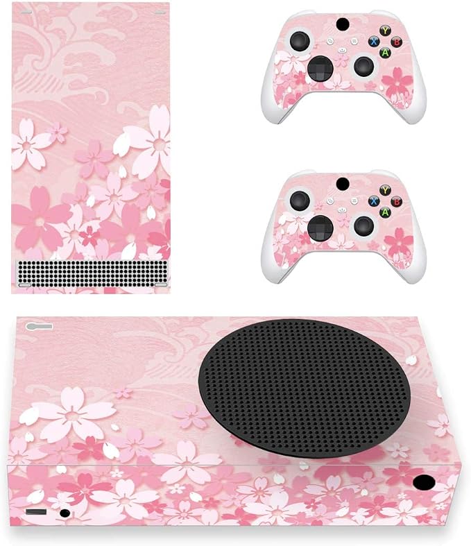 Detalle de PlayVital Pegatina Completa para Xbox Series S 🎮 Pétalos de Sakura