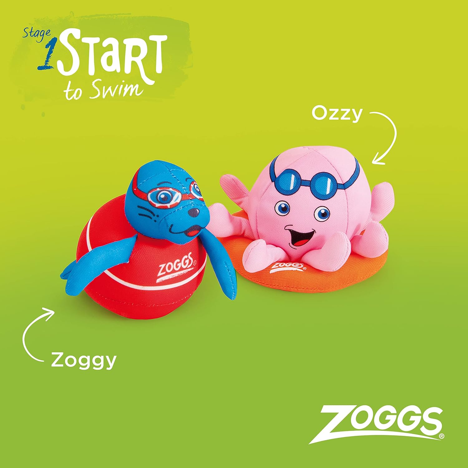 Detalle de Zoggs Baby (Set of 2) Kids Zoggy Soakers Sponge Toys – Multicolour