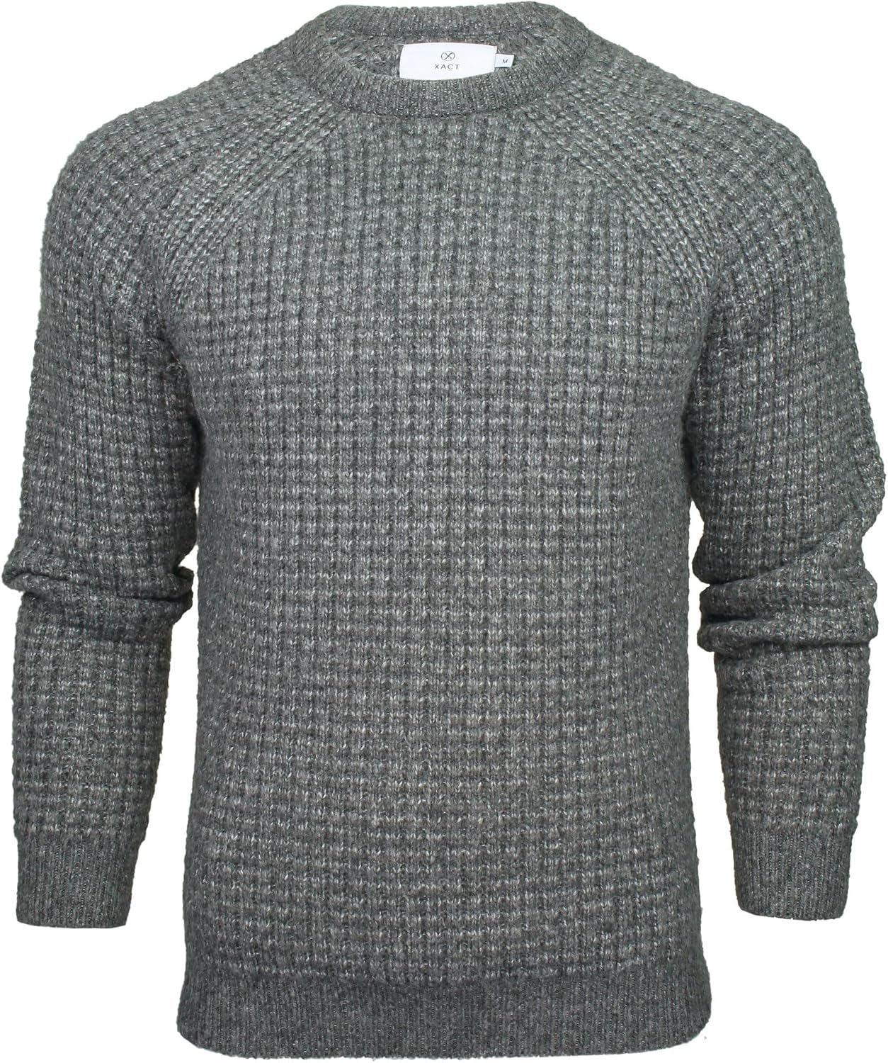 Thumbnail 5 de Xact Men's Chunky Fisherman Knit Jumper, Crew Neck, Raglan Sleeve