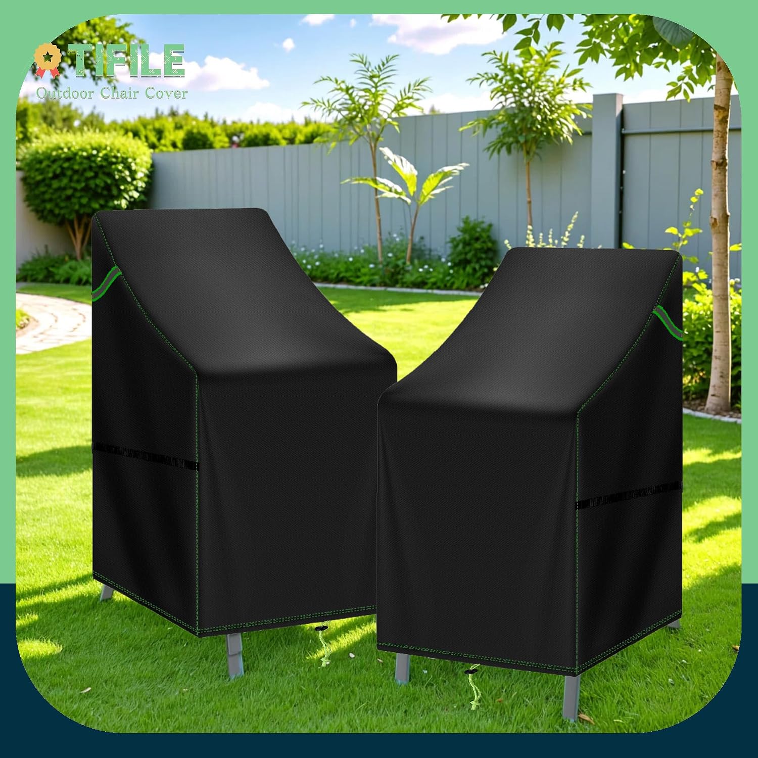 Detalle 2 de TIFILE waterproof garden chair cover 420D