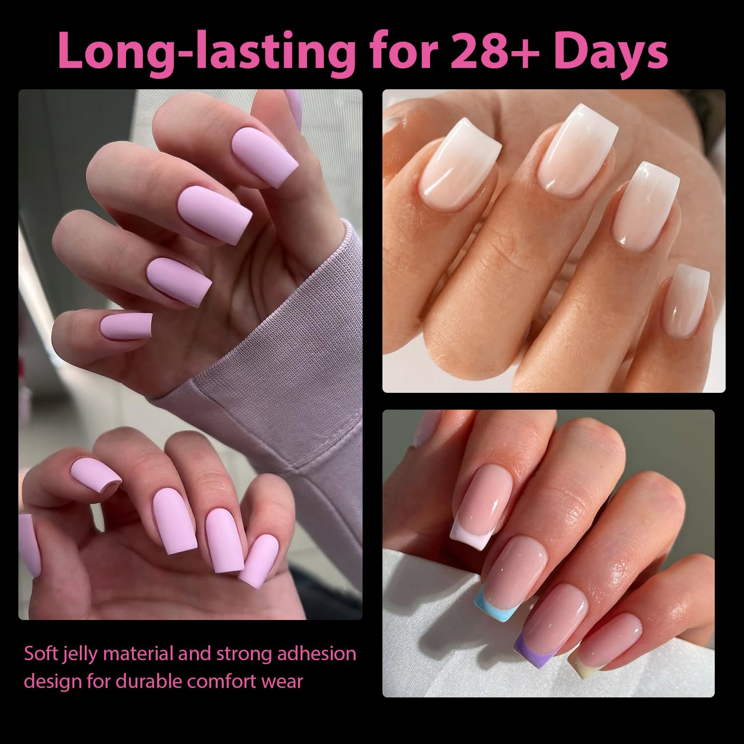 Detalle de UNA GELLA Nail Tips, Short Square