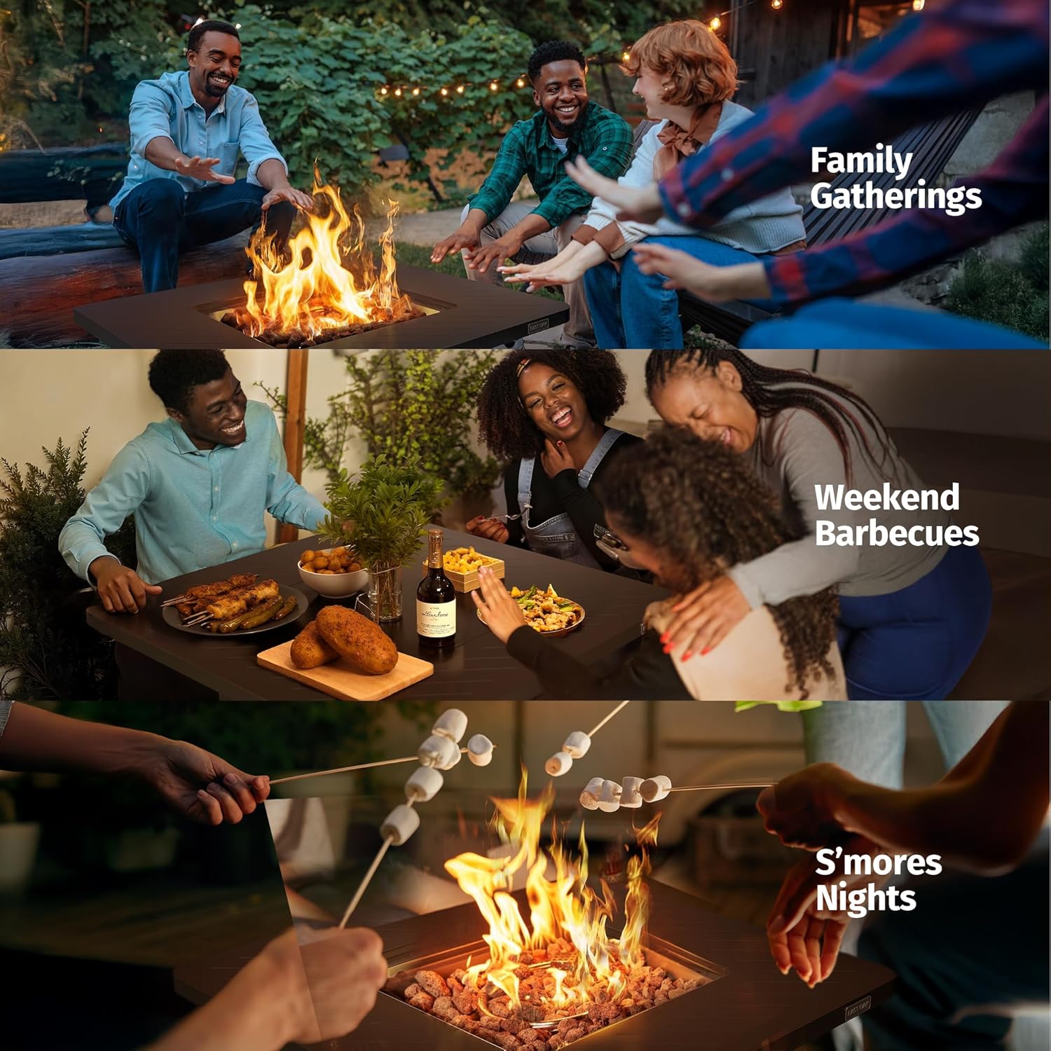 Thumbnail 3 de East Oak 28” Propane Fire Pit Table ⚡