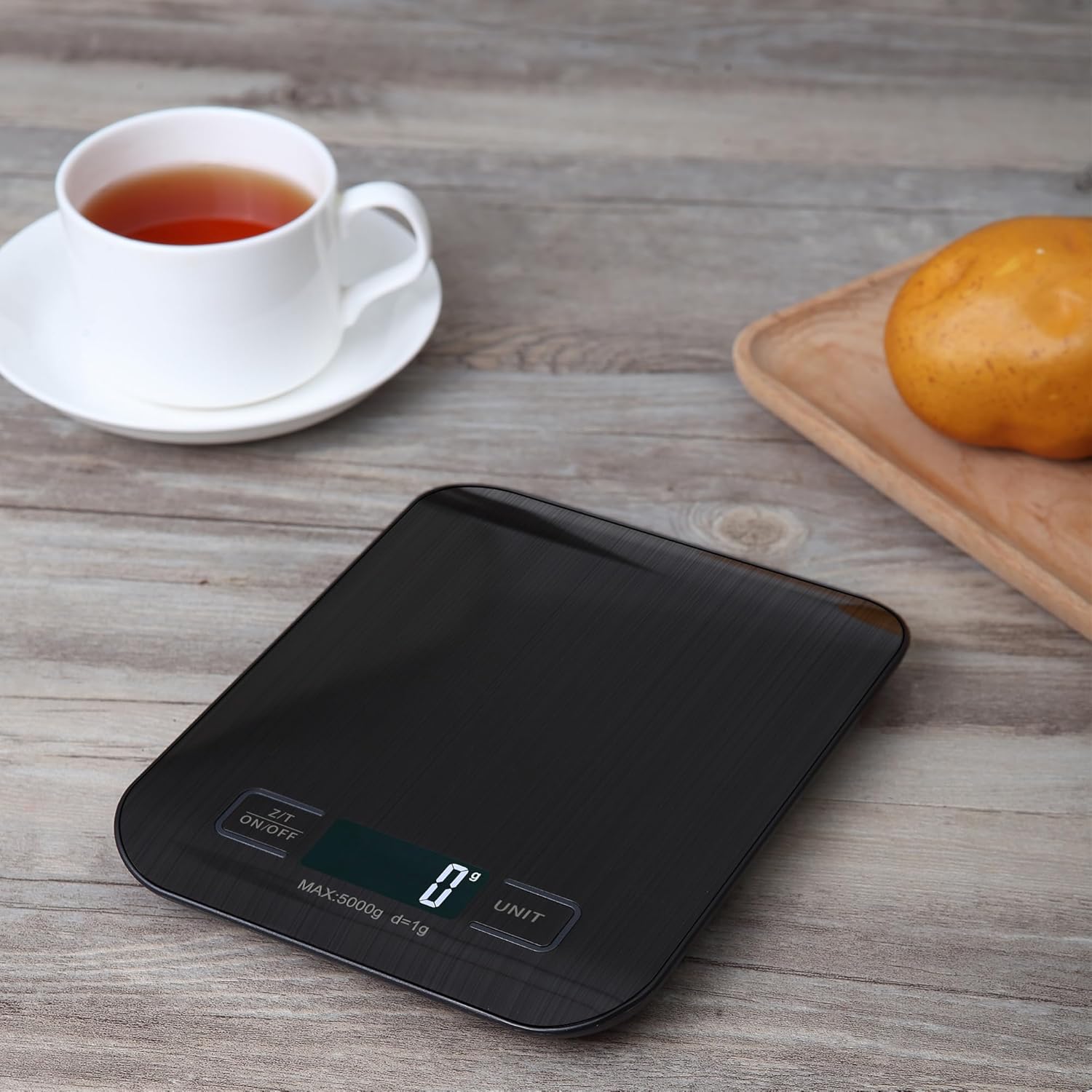 Thumbnail 3 de Torchtree Kitchen Scales 22lb Food Scale (Backlit LCD, Tare, Touch Buttons) — Black, 10kg