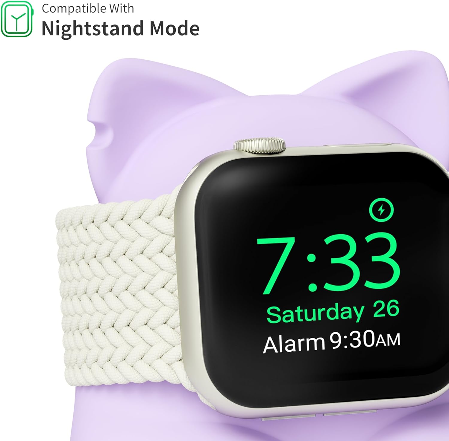 Thumbnail 5 de ELETIUO Charging Stand for Apple Watch – Silicone Kitten Edition (Various Series)