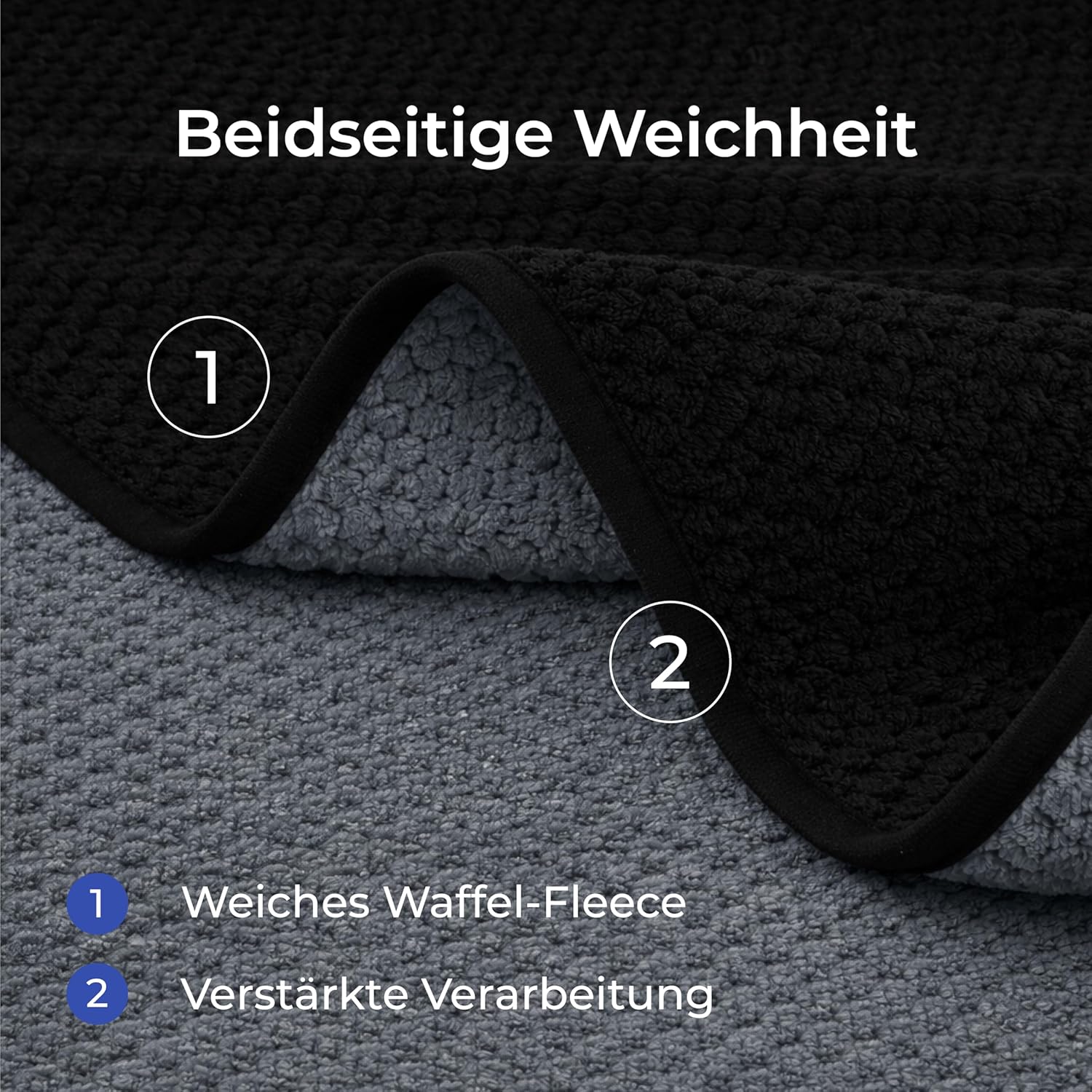 Detalle de Dreamzie wasserdichte Hundedecke aus Sherpa Fleece, 152x203 cm – doppelseitig & maschinenwaschbar