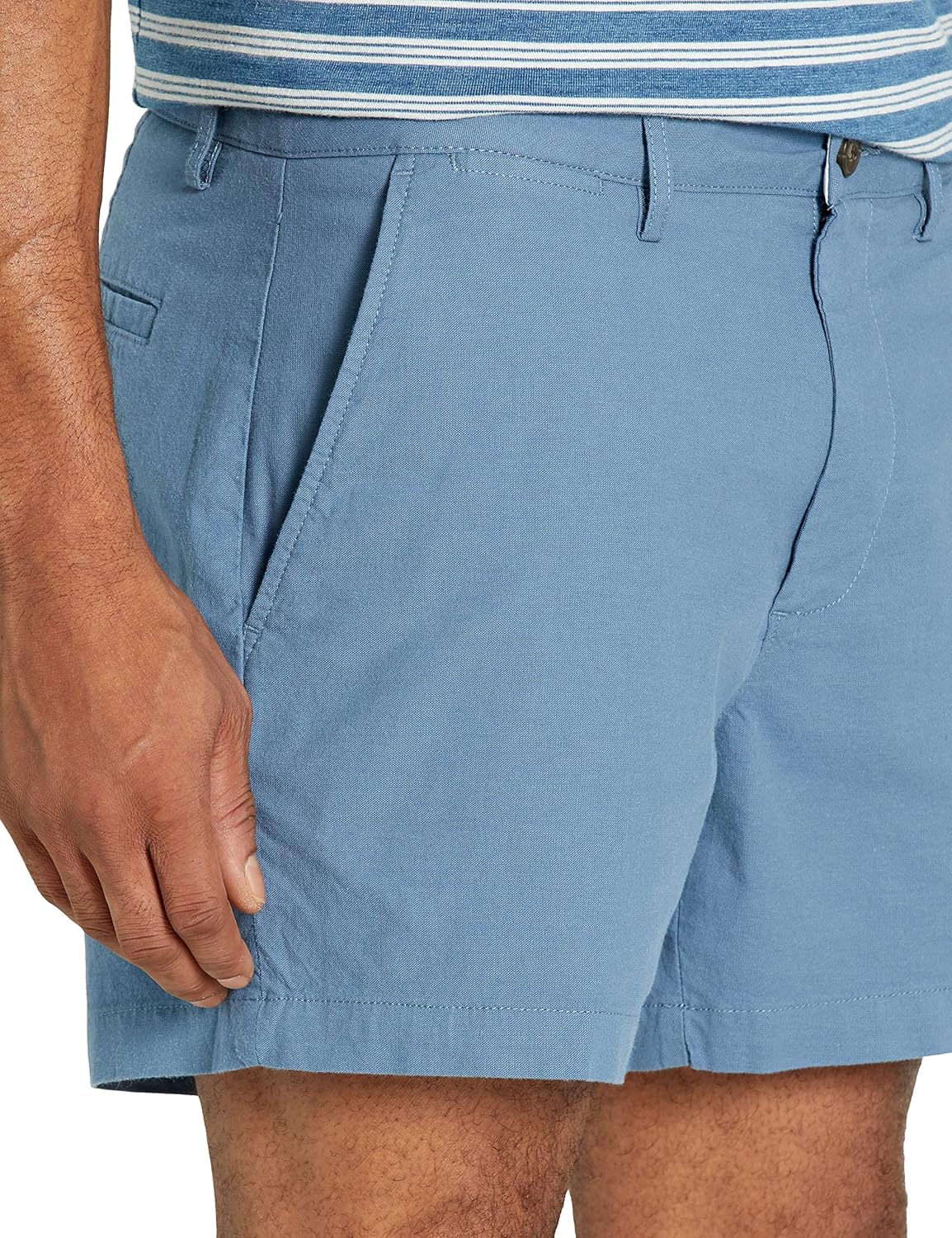 Thumbnail 2 de Amazon Essentials Herren Slim-Fit Stretch-Chinoshorts ohne Bundfalten, 13 cm (leichte Oxford-Baumwolle)