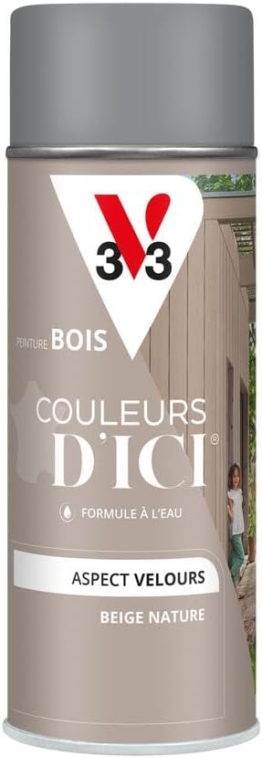 Thumbnail 5 de V33 Peinture Bois Couleurs d’ICI en aérosol Anthracite 400 ml